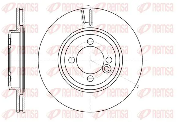 Handler.Part Brake disc KAWE 6108110 2