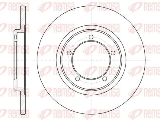 Handler.Part Brake disc KAWE 6109400 2