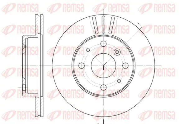 Handler.Part Brake disc KAWE 6109510 2