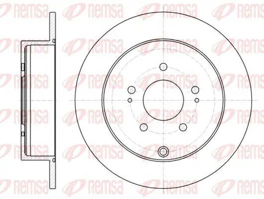 Handler.Part Brake disc KAWE 6109800 2