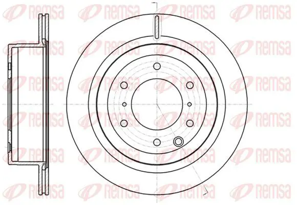 Handler.Part Brake disc KAWE 6109910 2