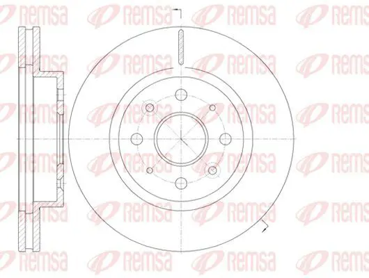 Handler.Part Brake disc KAWE 6110310 2