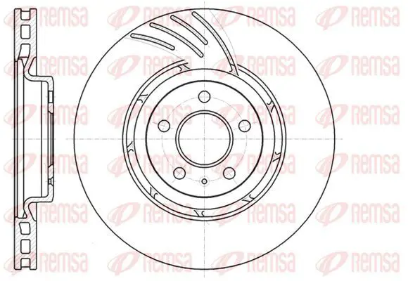 Handler.Part Brake disc KAWE 6111110 2