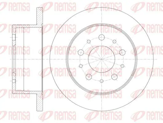 Handler.Part Brake disc KAWE 6112000 2