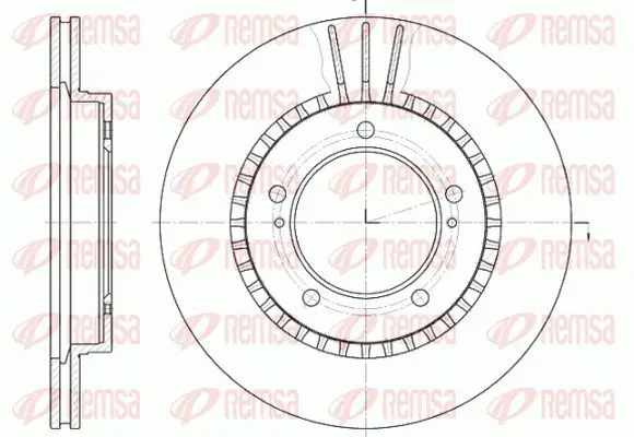 Handler.Part Brake disc KAWE 6112510 2