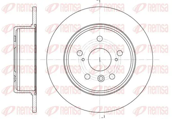 Handler.Part Brake disc KAWE 6112800 2