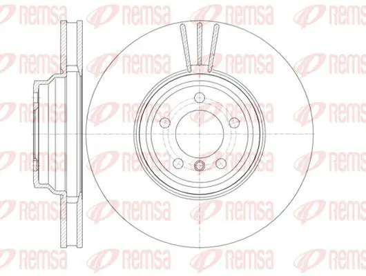 Handler.Part Brake disc KAWE 6113210 2