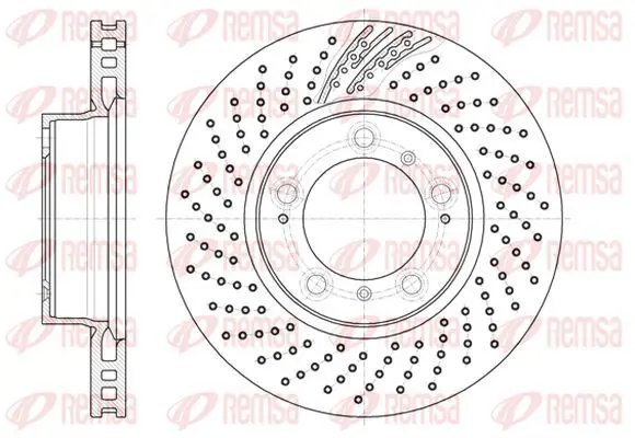 Handler.Part Brake disc KAWE 6113310 2