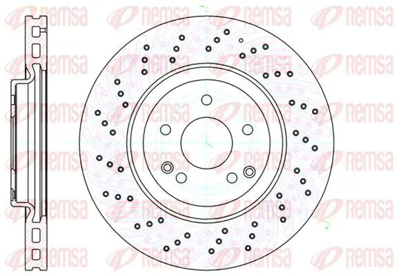 Handler.Part Brake disc KAWE 6113810 2