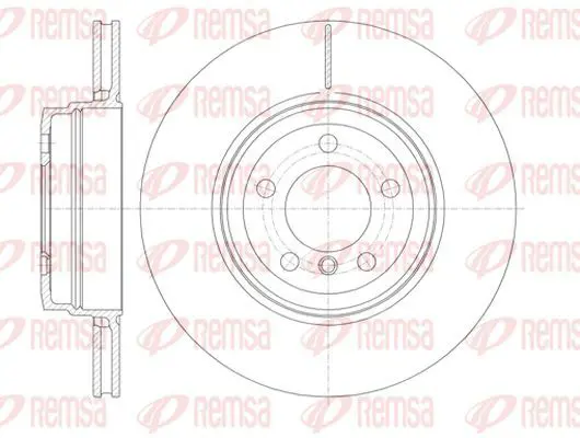 Handler.Part Brake disc KAWE 6114110 2