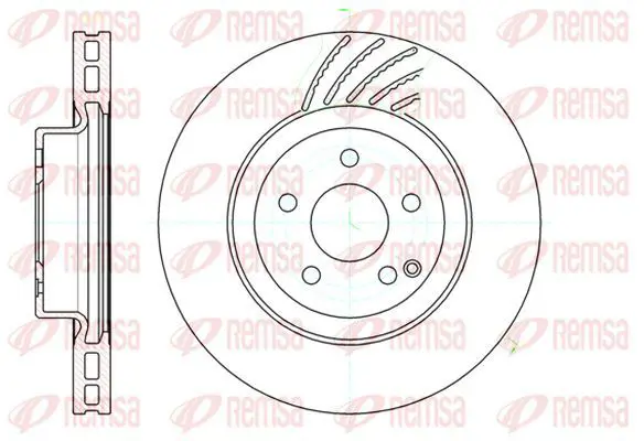 Handler.Part Brake disc KAWE 6114210 2