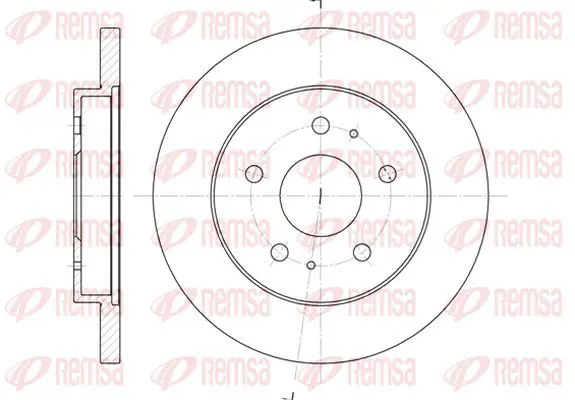 Handler.Part Brake disc KAWE 6114300 2