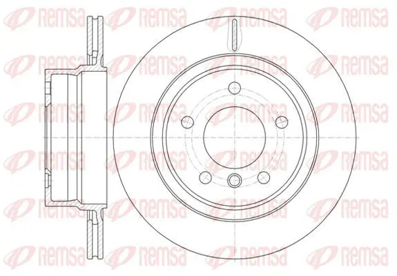 Handler.Part Brake disc KAWE 6114510 2