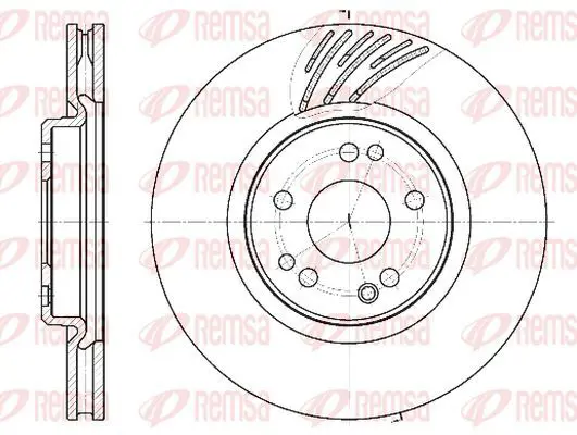 Handler.Part Brake disc KAWE 6115210 2