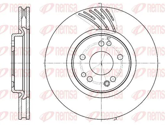 Handler.Part Brake disc KAWE 6115211 2