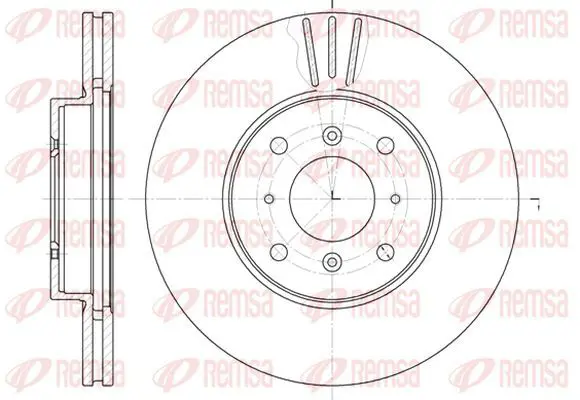 Handler.Part Brake disc KAWE 6115310 2