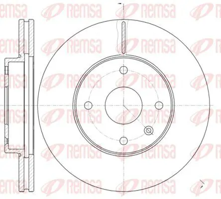 Handler.Part Brake disc KAWE 6118110 2