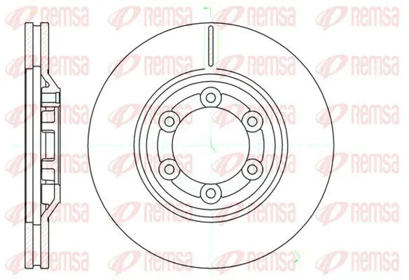 Handler.Part Brake disc KAWE 6119310 2