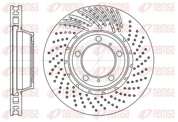 Handler.Part Brake disc KAWE 6119610 2