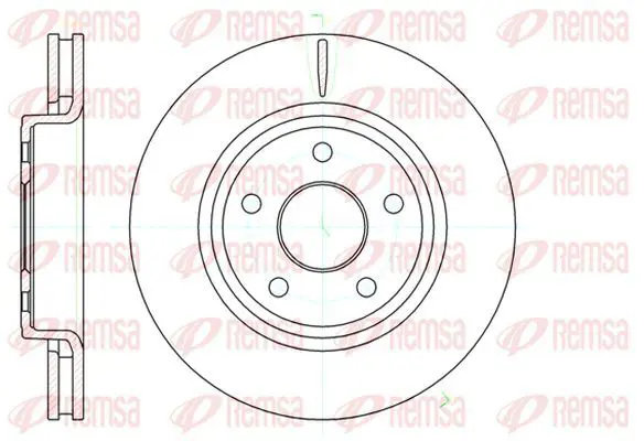 Handler.Part Brake disc KAWE 6121010 2