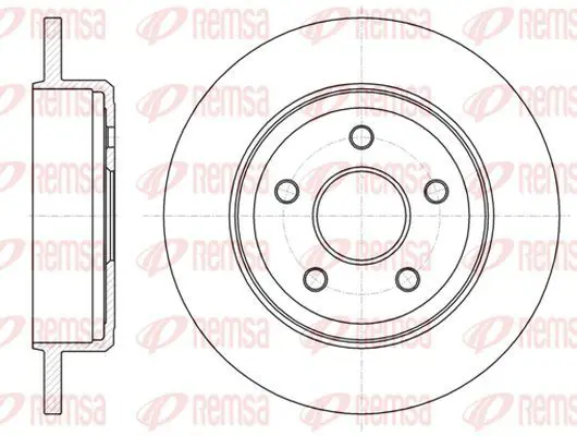 Handler.Part Brake disc KAWE 6121100 2