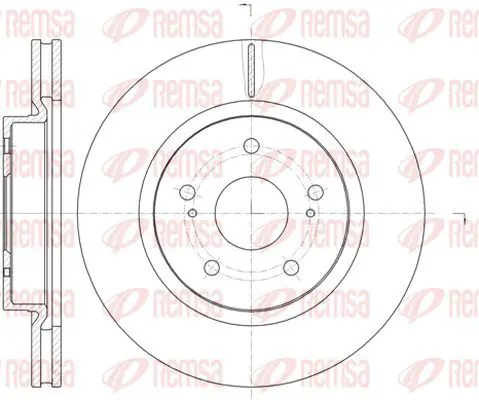 Handler.Part Brake disc KAWE 6121210 2