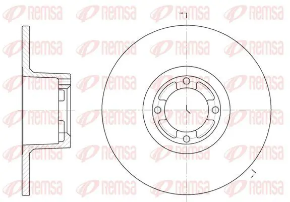 Handler.Part Brake disc KAWE 6121900 2