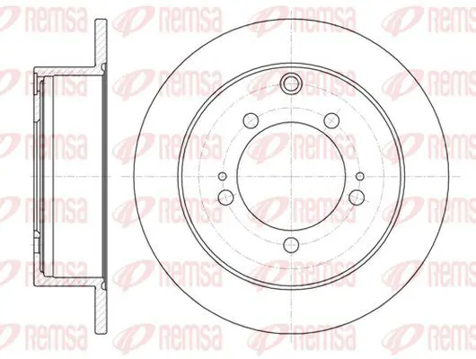 Handler.Part Brake disc KAWE 6123000 2