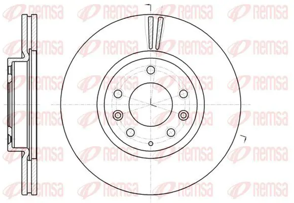 Handler.Part Brake disc KAWE 6123510 2