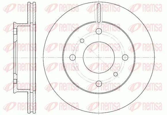 Handler.Part Brake disc KAWE 6124110 2