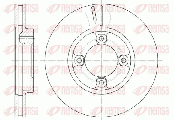 Handler.Part Brake disc KAWE 6124810 2