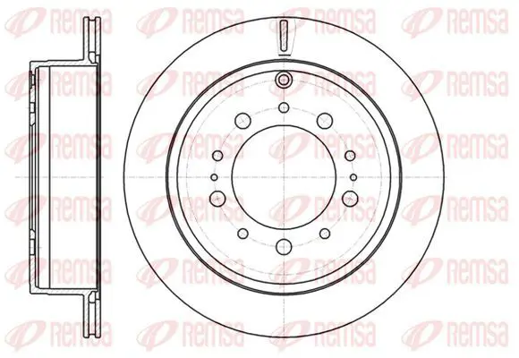 Handler.Part Brake disc KAWE 6125710 2