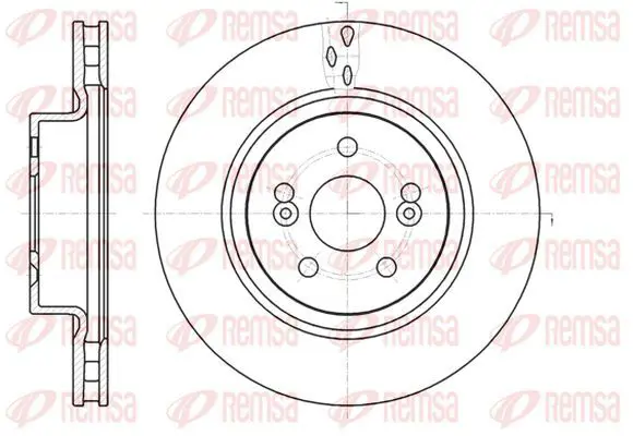 Handler.Part Brake disc KAWE 6126410 2