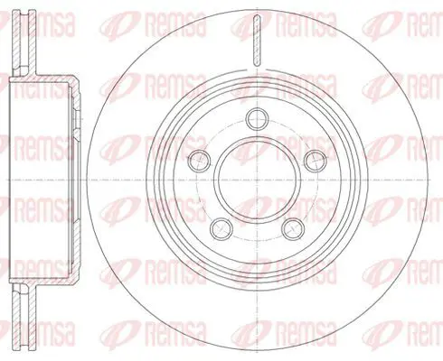 Handler.Part Brake disc KAWE 6127010 2