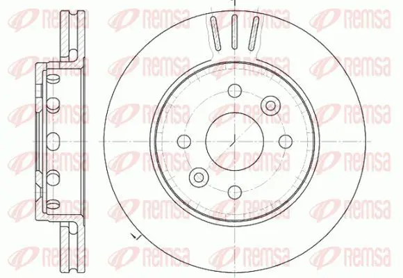 Handler.Part Brake disc KAWE 6127210 2