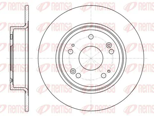 Handler.Part Brake disc KAWE 6127800 2