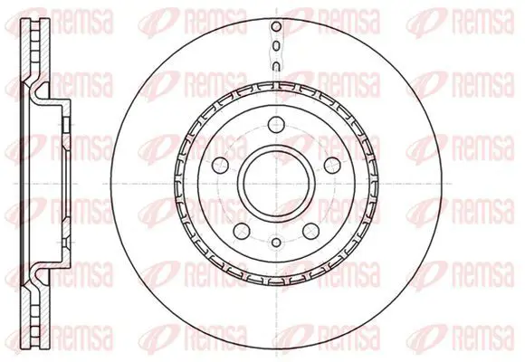 Handler.Part Brake disc KAWE 6128310 2