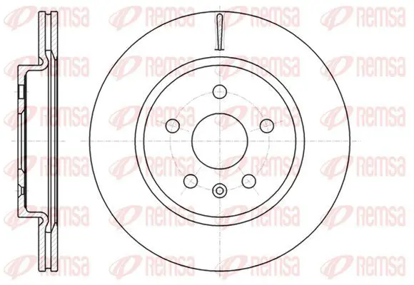 Handler.Part Brake disc KAWE 6128410 2