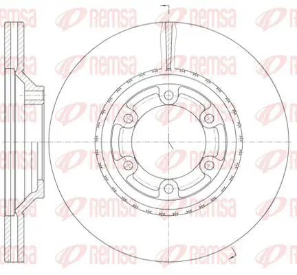 Handler.Part Brake disc KAWE 6128810 2