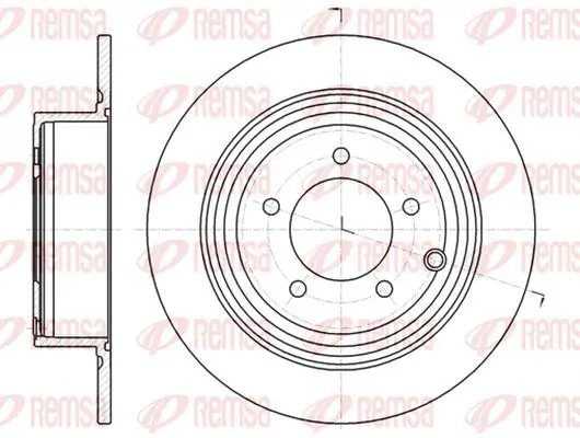 Handler.Part Brake disc KAWE 6129000 2