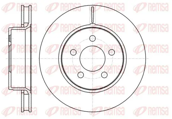 Handler.Part Brake disc KAWE 6130110 2