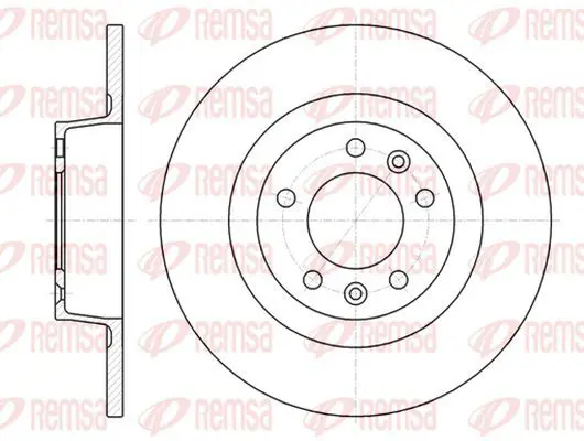 Handler.Part Brake disc KAWE 6131200 2