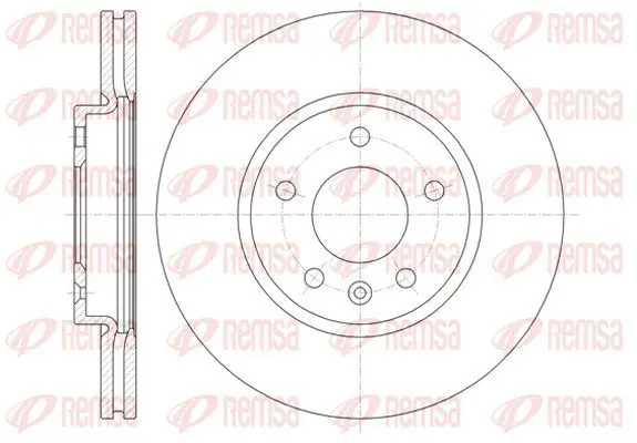 Handler.Part Brake disc KAWE 6131410 2