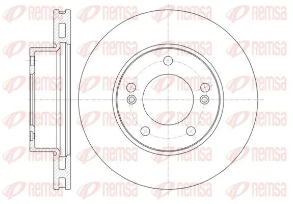 Handler.Part Brake disc KAWE 6132310 2