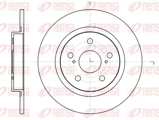 Handler.Part Brake disc KAWE 6132500 2