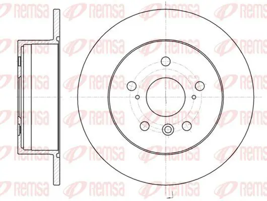 Handler.Part Brake disc KAWE 6132700 2