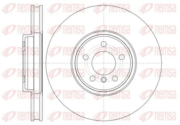 Handler.Part Brake disc KAWE 6133310 2