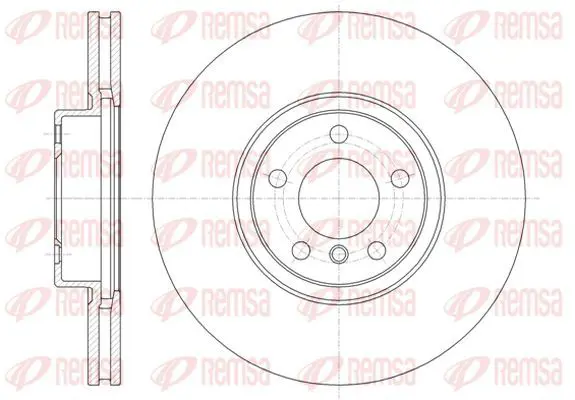 Handler.Part Brake disc KAWE 6133510 2