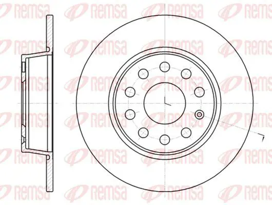 Handler.Part Brake disc KAWE 6134000 2