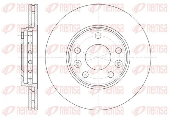 Handler.Part Brake disc KAWE 6134610 2